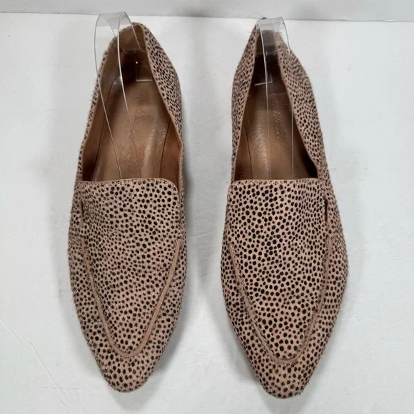 Madewell The Frances Skimmer Loafer In Calf Hair Muted Shell Multi Women Size 10 - Picture 2 of 13